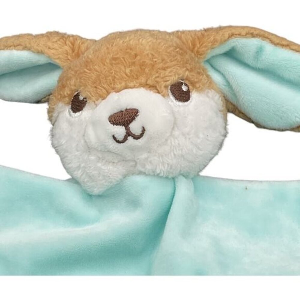 Happy Go Fluffy My 1st Easter Bunny Lovey Soft Baby Blanket Plush Toy Rattle